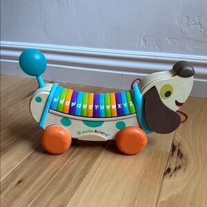 Colorful Wooden Alphabet Dog Pull Toy